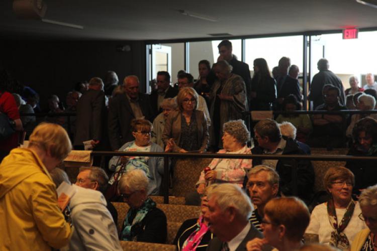 Dignitaries, and Families of the Huron County 20 in Attendance