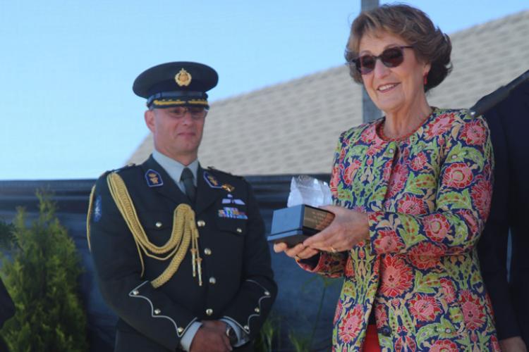 Princess Margiet receiving a "Goderich Gift"